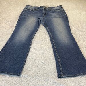 LEI SOPHIA HIPSTER Flare Blue Women's Jeans SIZE 15 R